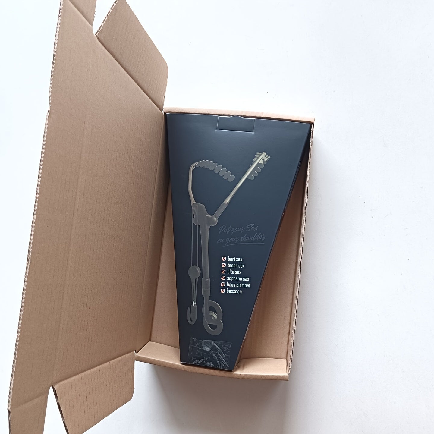 Черный регулируемый ремень для саксофона для тенора, альта, сопрано, кларнета