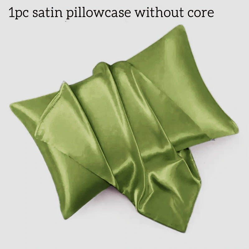 Luxurious Silky Satin Pillowcase for Hair and Skin, Lightweight, Woven Polyester