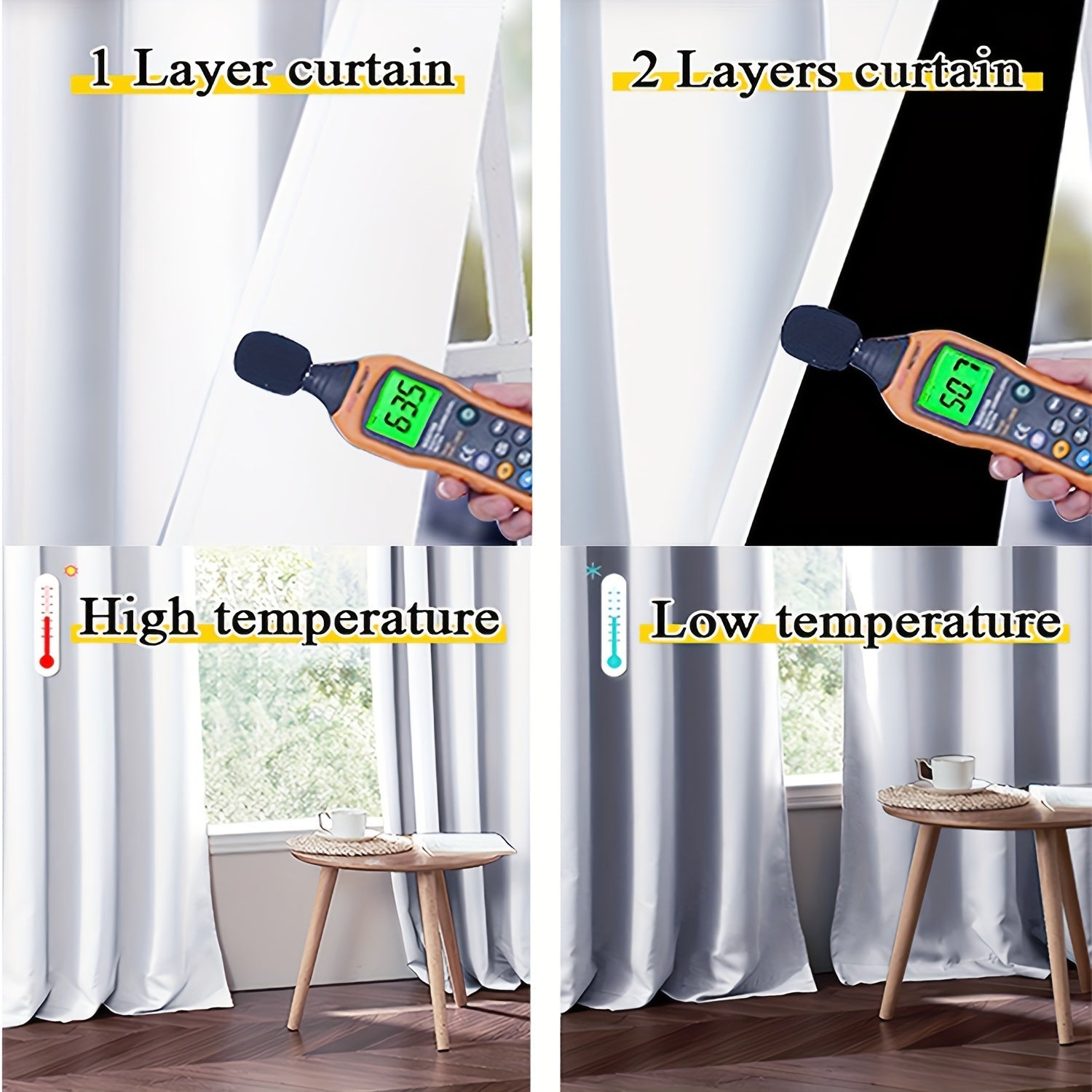 Blackout Sunshade Curtains with Floral Pattern for Living Room Bedroom Office