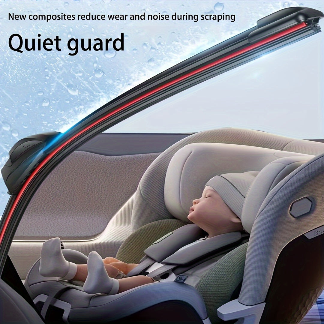 Lámina de limpiaparabrisas para coche de goma de 6 capas, de alta definición y duradera, para gancho J/U, 35.56cm-71.12cm