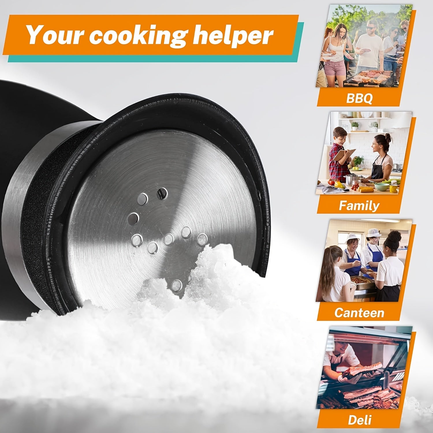 Juego de 2 botellas de condimentos de sal y pimienta con frascos de vidrio de 4 oz y tapas de acero inoxidable