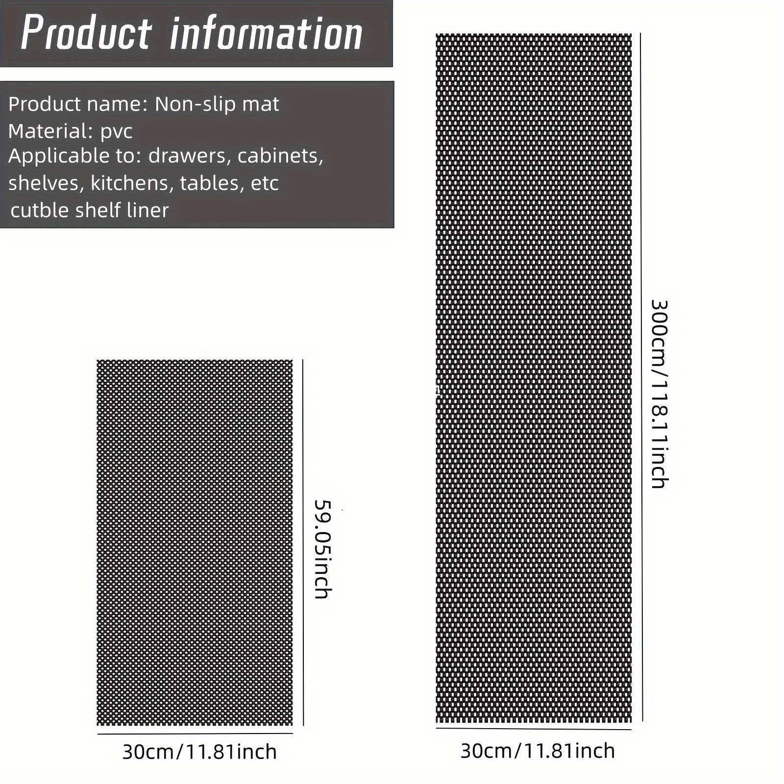 Drawer Organizer Mesh Liner Non-slip for Clothes Storage Cabinets Bathrooms Bedrooms Wardrobes Dresser