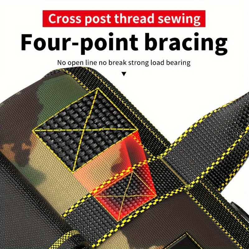 Electrician's Tool Bag Portable Metal Water-Resistant Oxford Cloth Organizer for Automotive Outdoor Maintenance