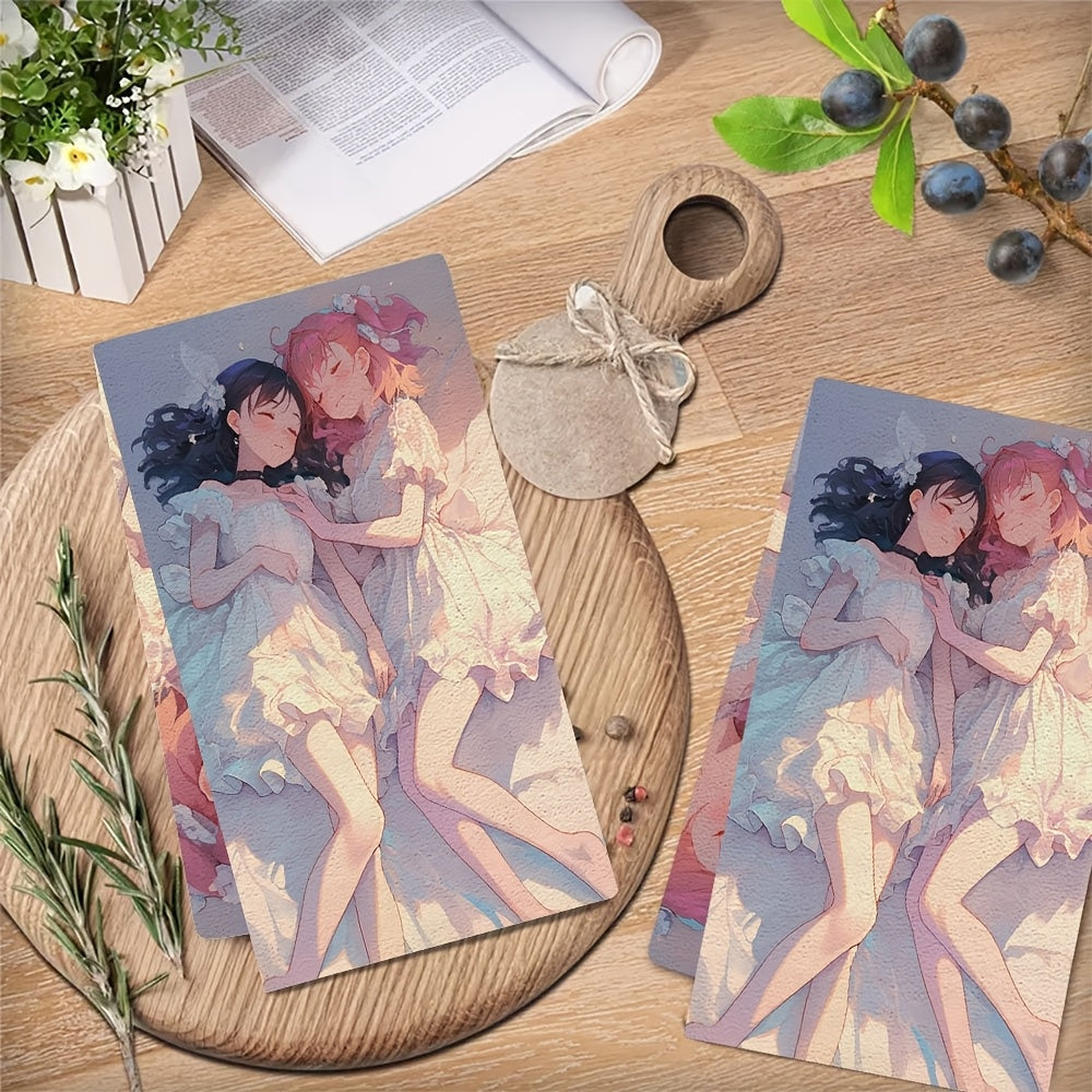 Kitchen Towel and Pillow Bundle, Absorbent Dish Towels, Machine Washable