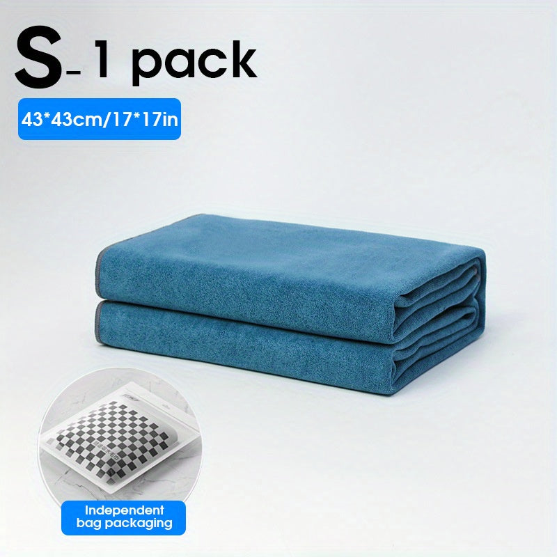 Toalla para lavado de coches, microfibra de doble cara, absorbente, de pelo corto, paño para detalles del coche