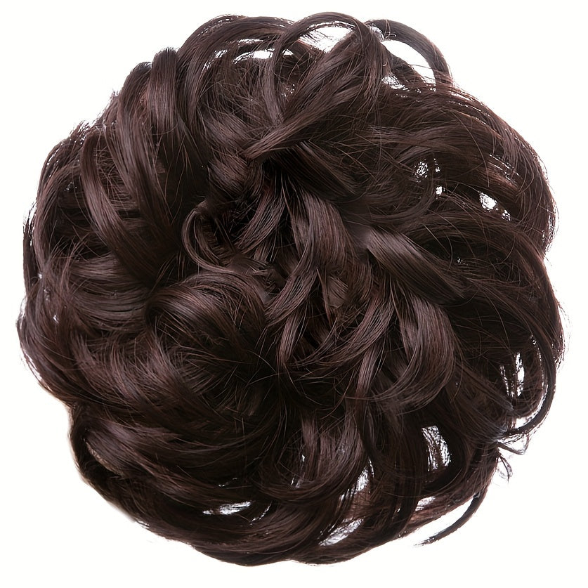 Women's Hair Wig with PET Material, High Gloss, Sewn Connection, 50g