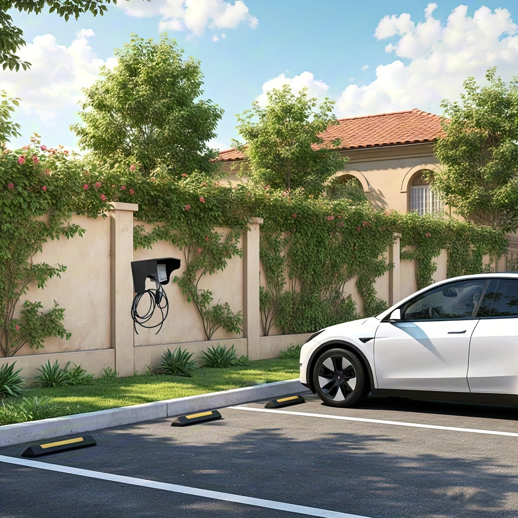 Universal Stainless Steel Charging Station Cover Weatherproof for Garage and Parking