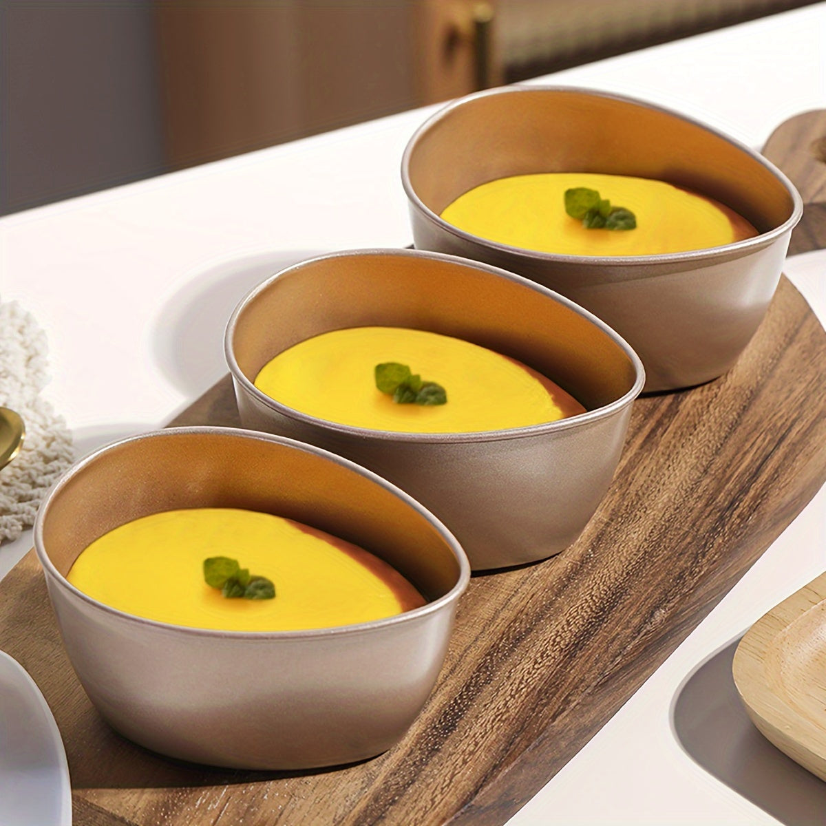 Carbon Steel Steaming Bowl Non-Stick Easy to Clean for Poached Eggs Custard Pudding