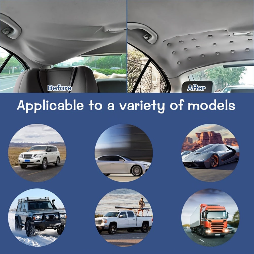 20 dona Kulrang Velur Avtomobil Tomi Ta'mirlash Kliplari Qoplamali Ichki Qurilmalar