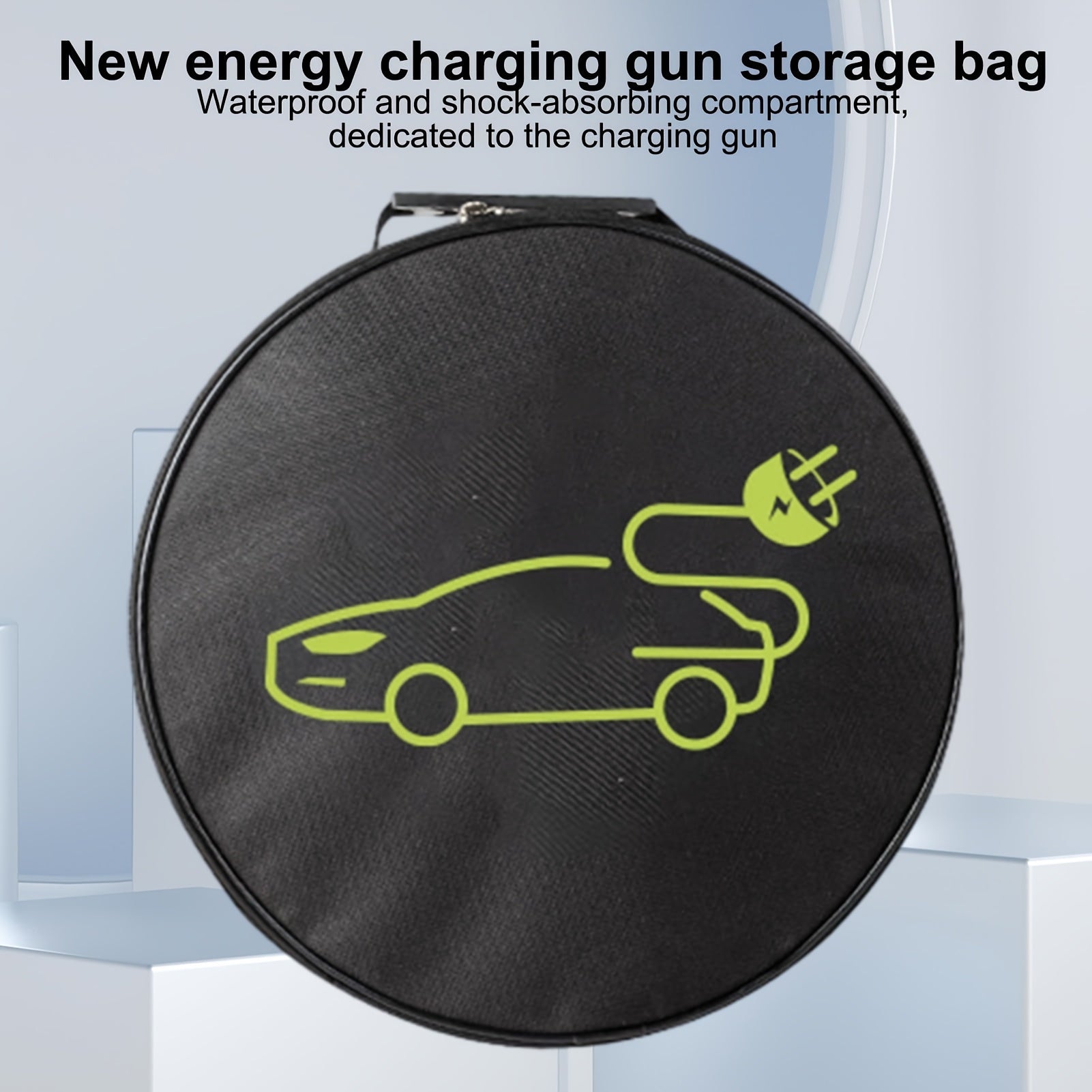 Electric Car Charger Cable Storage Bag Waterproof Organizer Case Portable Durable Universal