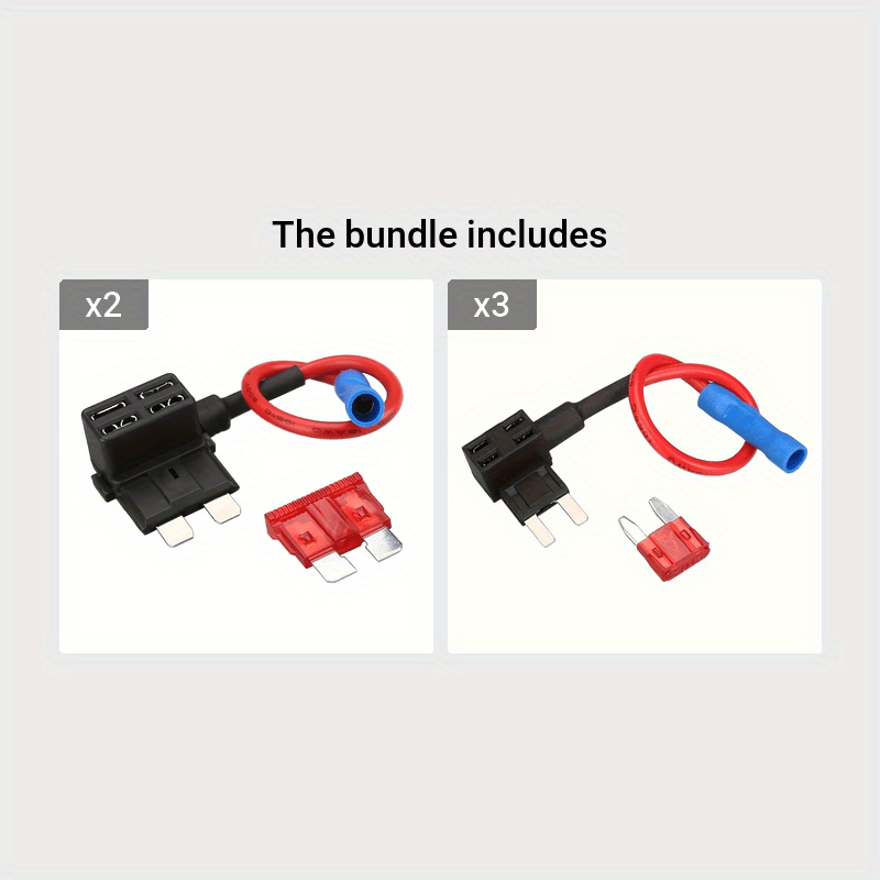 Mini Blade Fuse Tap Adapter 10A Car Micro Compact Fuse Holder