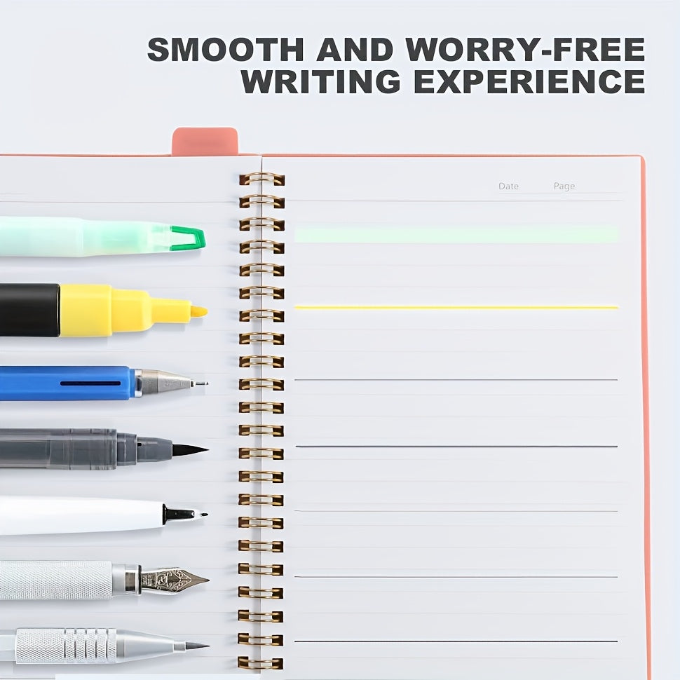 Spiral Notebook A5/A6 Floral Design Hot Stamping 160 Pages Study Planner Office Supplies