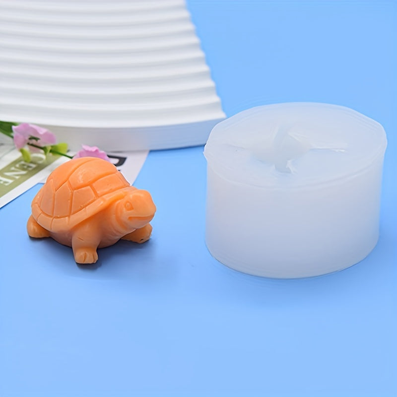 3D Turtle Fondant Formasi Silikon Keks Dekoratsiya Vositasi Konfetlar va Shokoladlar uchun