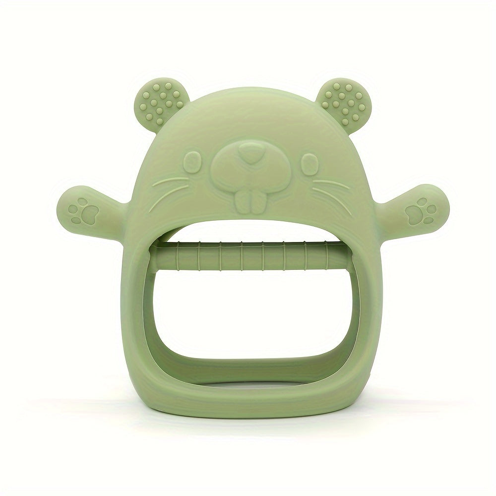 Baby Silicone Teether Groundhog Shape for Infants and Toddlers Christmas Gift