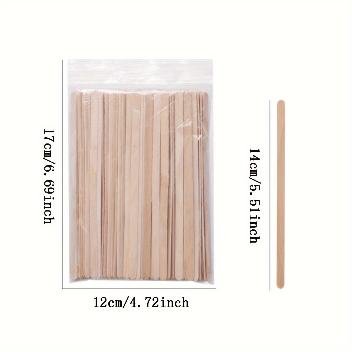 Pack of 100 Wooden Coffee Stirrers with Long Handles for Hot Beverages