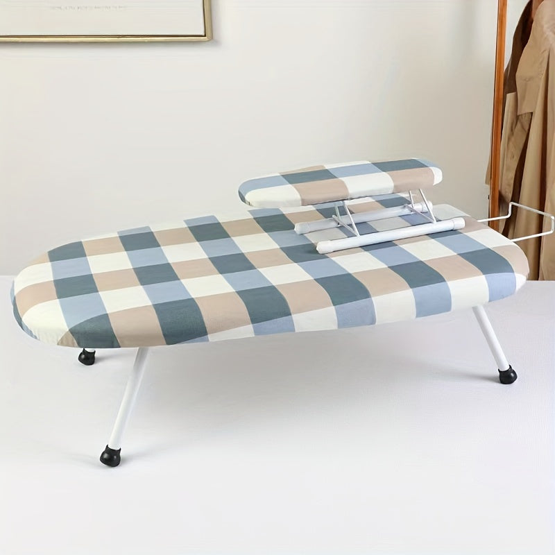 Foldable Ironing Board Space-Saving Stainless Steel and Plastic for Home Office