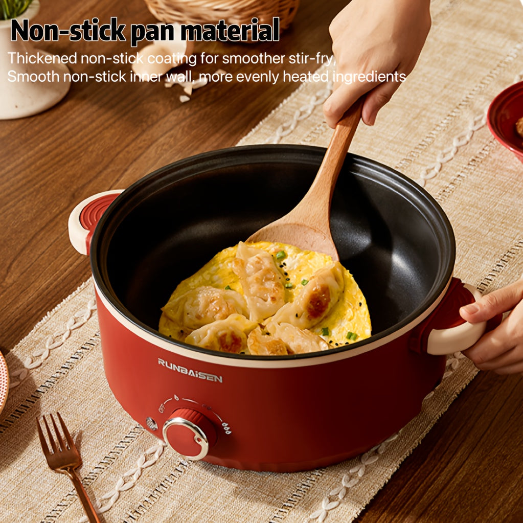 28cm elektr oshpazlik qozoni uy uchun, yopishqoq bo'lmagan, tez qizdirish, oson boshqarish