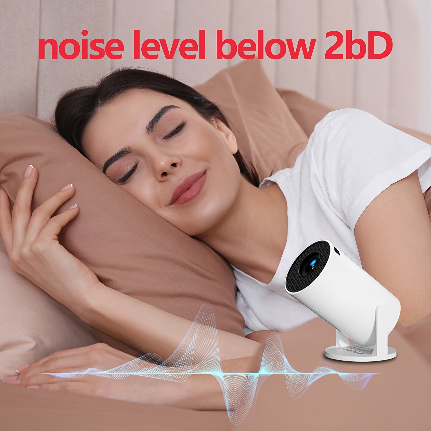 Мини портативный HD-проектор 1080P с вращением на 180° для домашнего кинотеатра