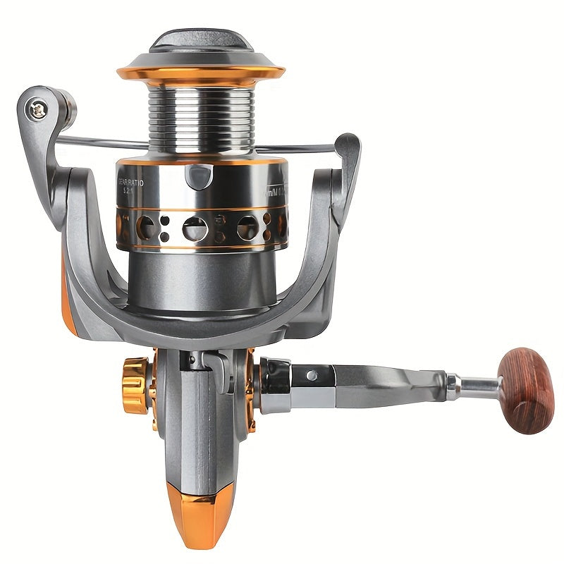 Spinning Fishing Reel CNC Metal Spool Saltwater Freshwater 5.2:1 Gear Ratio
