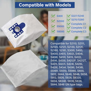 Replacement Vacuum Bags for C1 C2 C3 S400i S456i S600 S658 S800 S858 Series 18 Pack