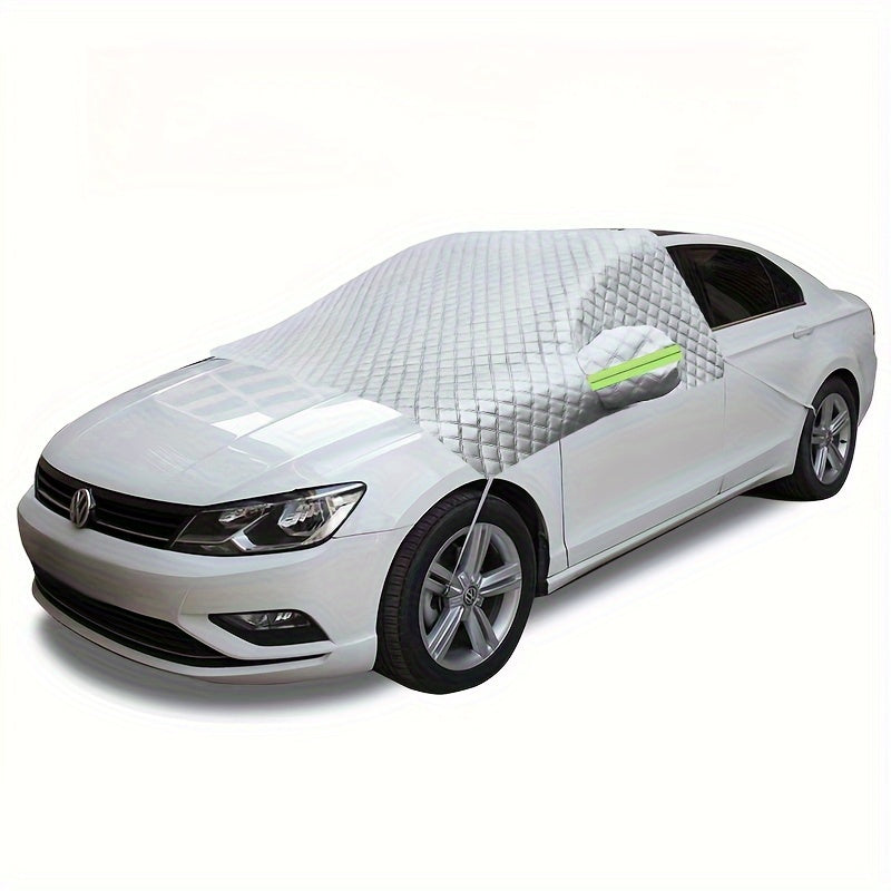 Всепогодное покрытие для лобового стекла автомобиля Водонепроницаемое 4-слойное защита от льда, снега, дождя