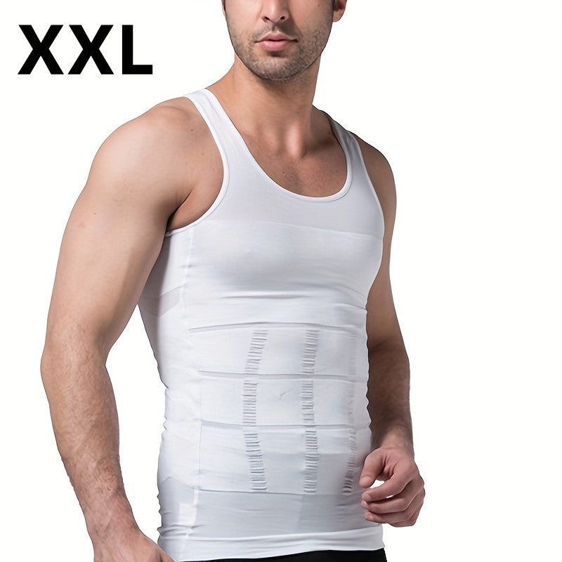 Ropa moldeadora y ajustada para hombres, chaleco y camisa, reducción de abdomen, talla superior