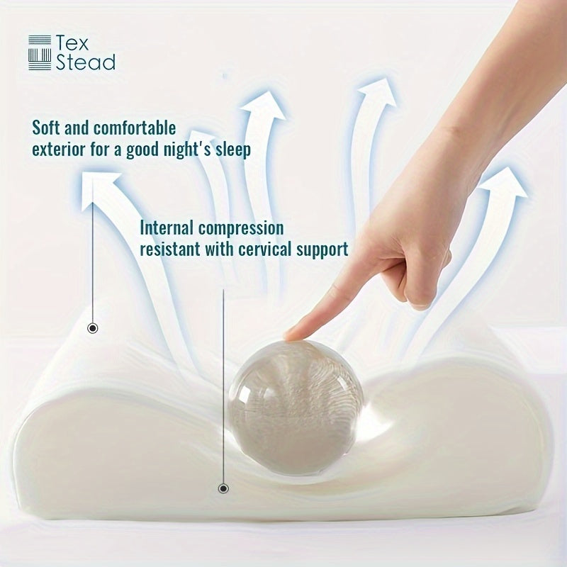 Memory Foam Pillow for Neck and Cervical Support Contour Shape for Comfortable Sleep