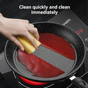 Non-Stick 24cm Flat Bottom Frying Pan for Eggs and Steak on Electric Gas Stoves
