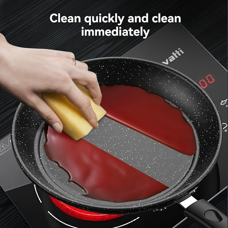 Non-Stick 24cm Flat Bottom Frying Pan for Eggs and Steak on Electric Gas Stoves