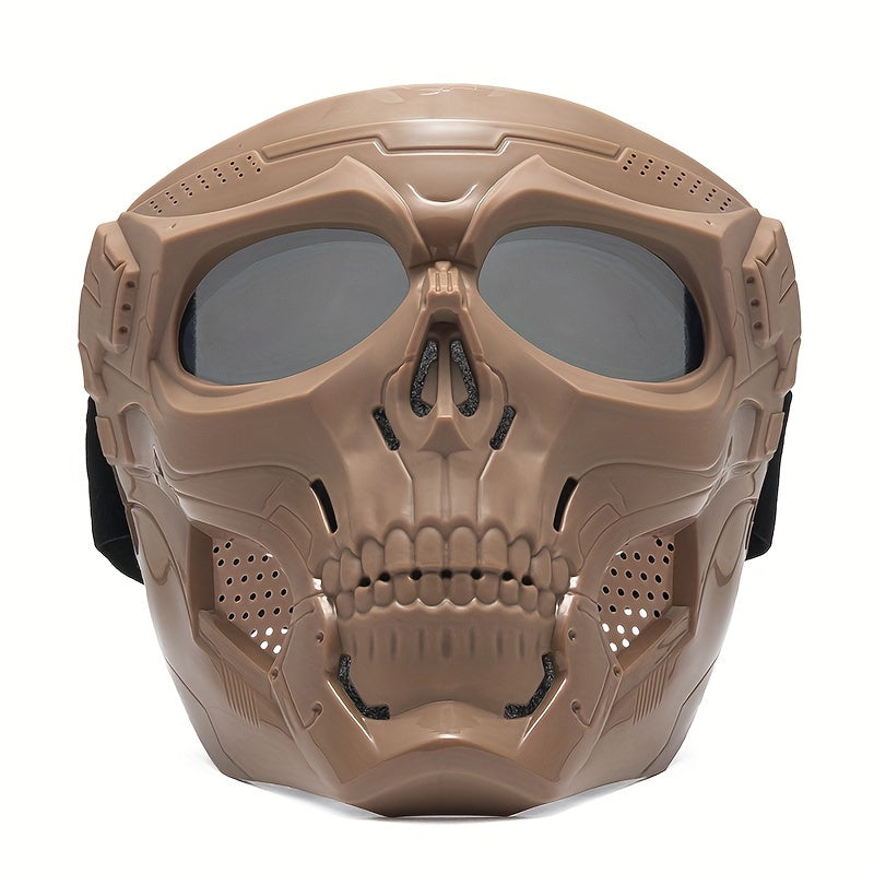 Skeleton Themed Mask Nylon Plastic Drawstring for Outdoor Sports and Training