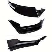 Front Lip Splitter Kit for Tesla Model 3 Glossy Black Carbon Fiber 3pcs