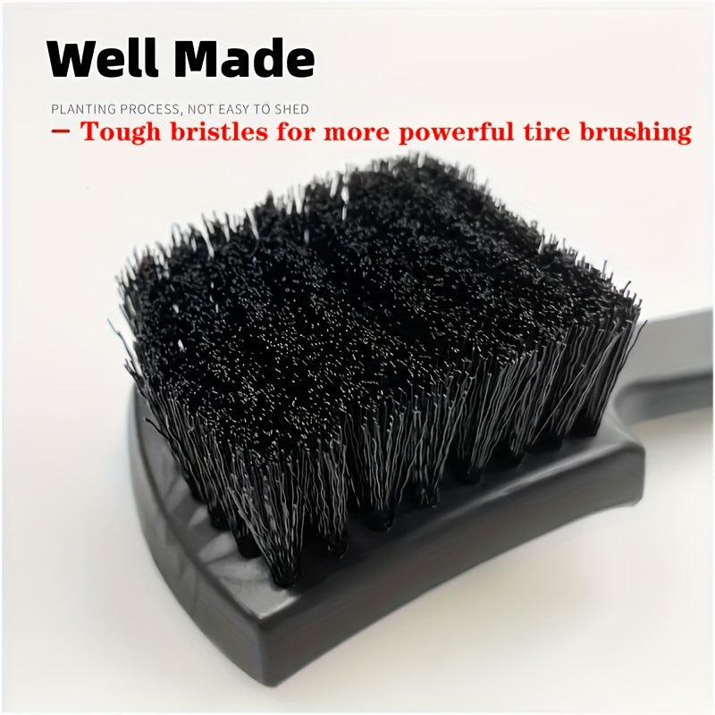 Car Tire Rim Brush Wheel Hub Cleaner Black White Car Washing Tool