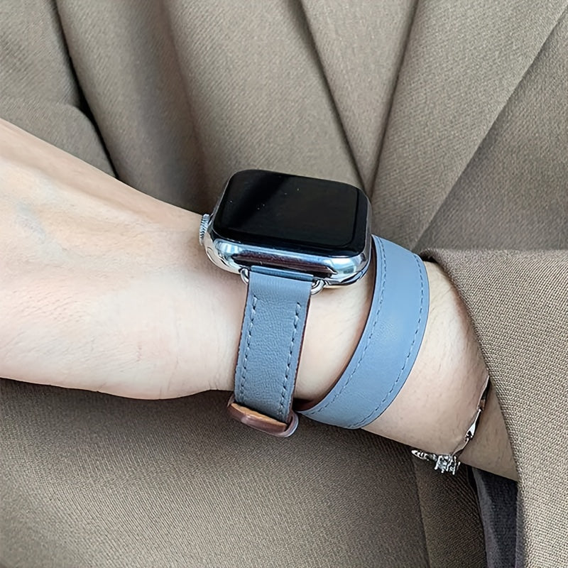 14-ta qismli ko'p rangli sun'iy charm smart soatlar uchun bantlar, iWatch Series SE/1-9 va Ultra bilan mos keladi, erkaklar va ayollar uchun mos keladigan ikki marta aylantiriladigan moslashuvchan.