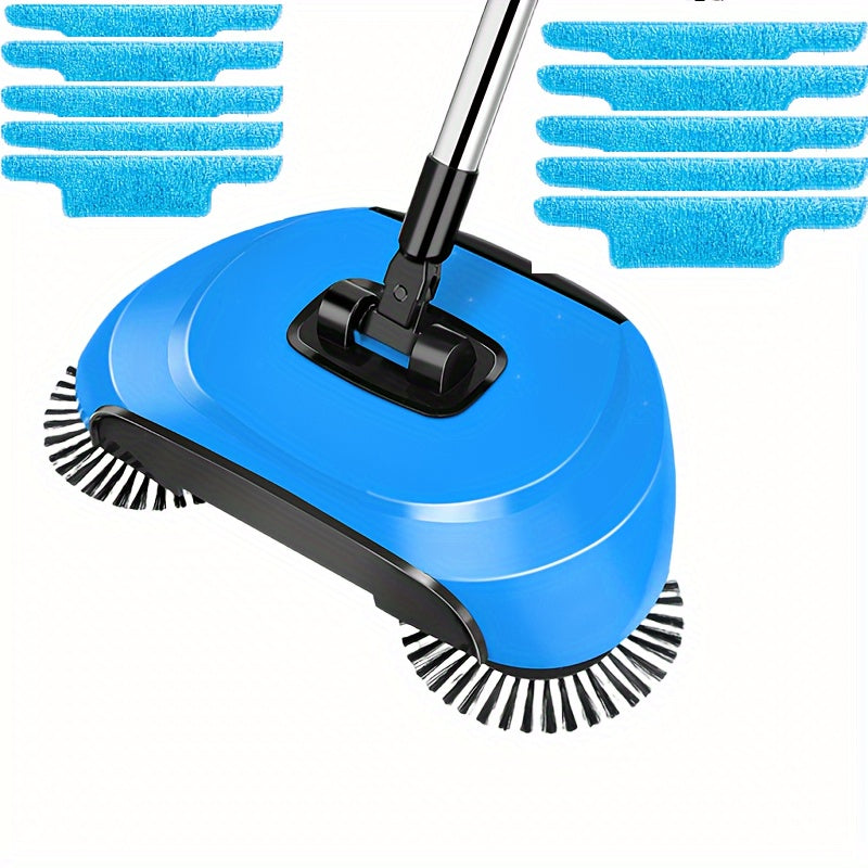 3-in-1 Hand Push Sweeper Vacuum Cleaner Wet Dry Mop for Hardwood Tiles