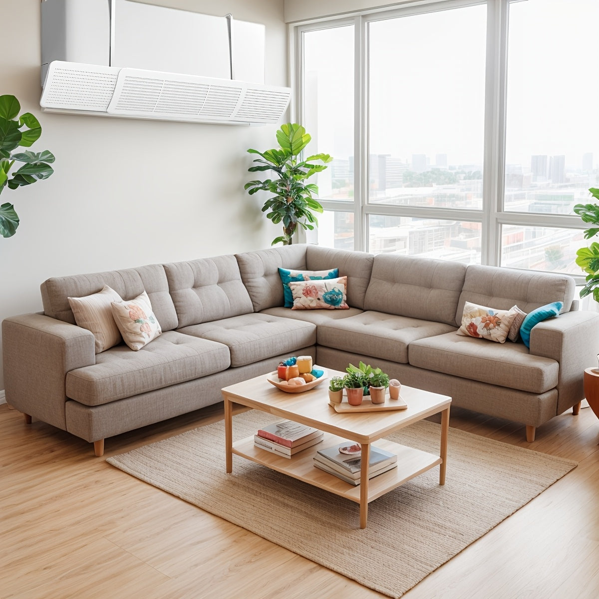 No-Drill Air Conditioner Wind Deflector Retractable Plastic Space-Saving Maximize Airflow