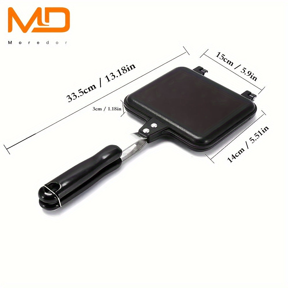 Non-Stick Sandwich Maker Double-Sided Pan for Grilled Cheese Omelettes Portable