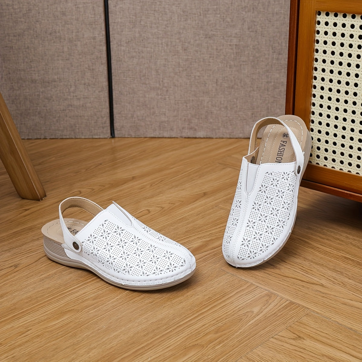 Women'S Mesh Slip-On Loafers, Adjustable Strap, Comfortable Indoor Outdoor Shoes