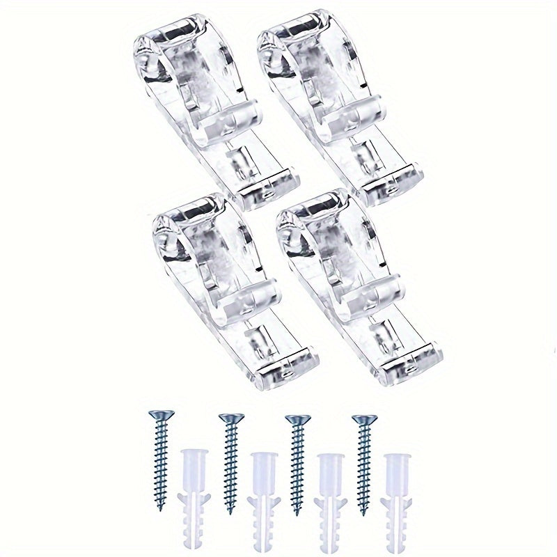 Indoor Window Blinds with Transparent Pull Rope and Hook for Easy No-Drill Installation