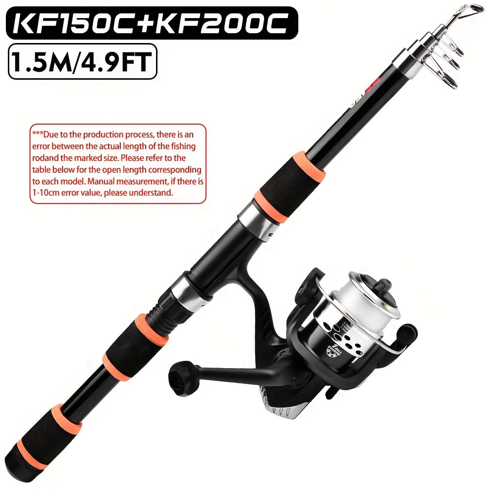 Ultra-Light Telescopic Fishing Rod 149cm 179cm Glass Fiber Portable Versatile Blue