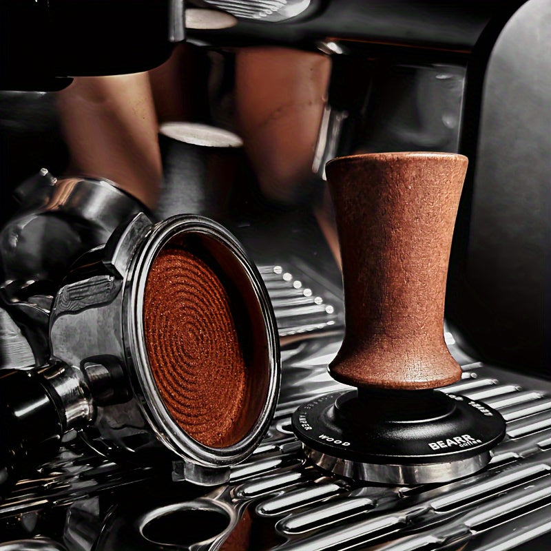 Wooden Coffee Tamper 51mm 53mm 58mm with Handle for Espresso and Travel