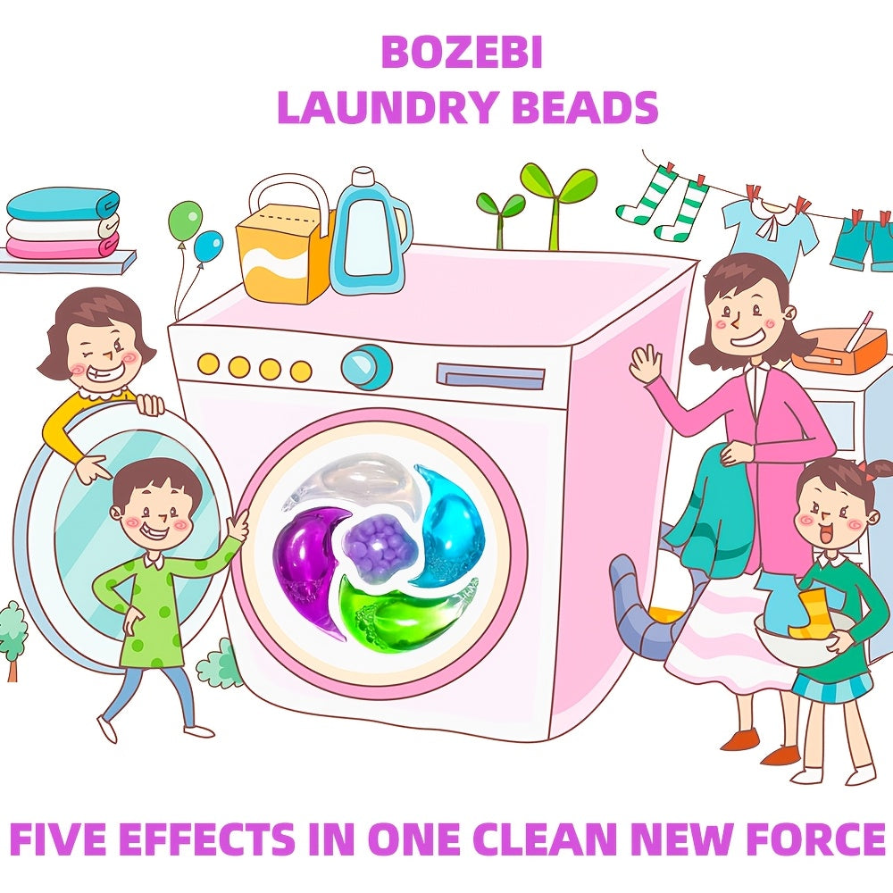 Besh-in-One kir yuvish geli 30 dona uzoq davom etadigan aromatizator deodorant yumshatgich