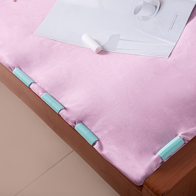 12 dona yotoq to'shagi yopishtiruvchi, uyda foydalanish uchun yostiq yopishtiruvchi, ignasiz