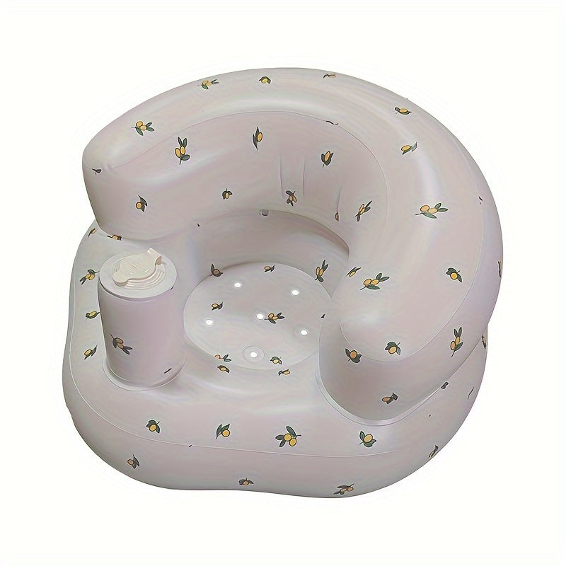 Toddler Bath Seat Foldable Anti-Slip PVC Learning and Play Seat