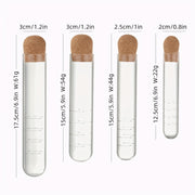 Ijodiy shisha test-tub choy infuzori, qayta ishlatiladigan gullar choy filtri, suyuqlik o'tkazmaydigan