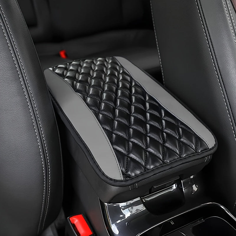 Car Interior Accessory Carbon Fiber Armrest Cover for Most Vehicles