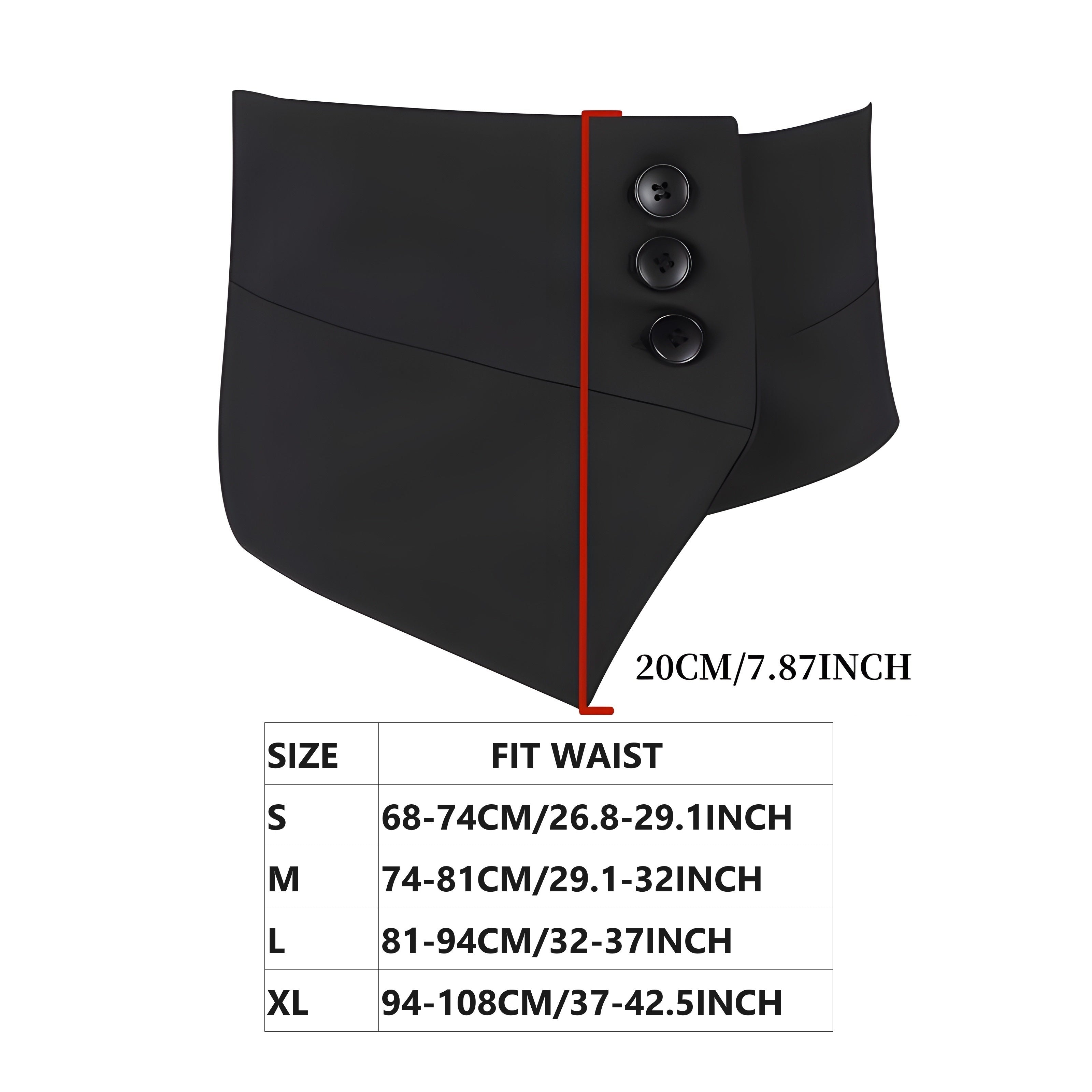 Wide Stretchy Girdle Belt for Women Black Corset-Style Waistband Dress and Coat Waist Cincher