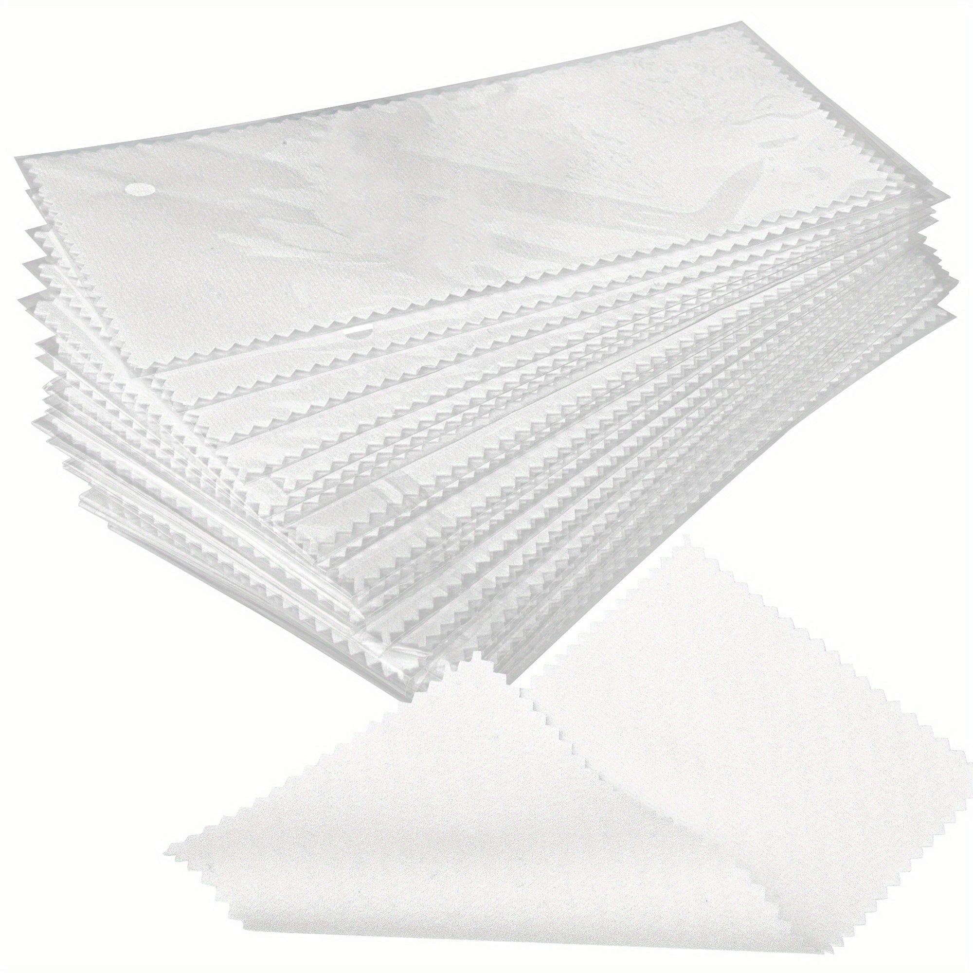 Jewelry Cleaning Cloth Set of 30 Pieces Polishing Cloths 8x16cm Individually Wrapped