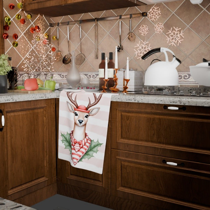 Holiday Wall Decor 18x66cm Snowflakes Christmas Tree Deer Snowman Farmhouse