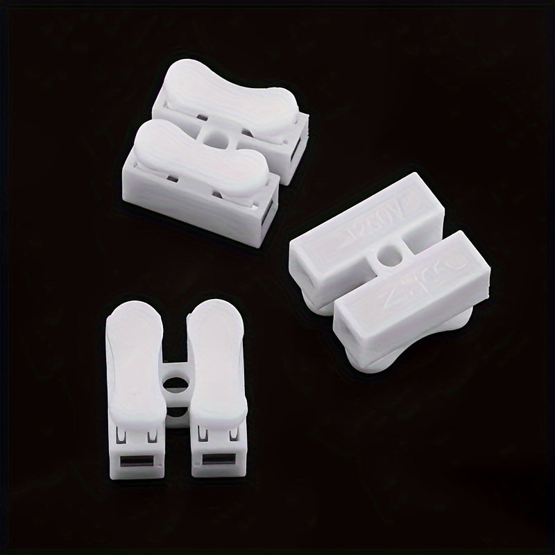 White Quick Splice Wire Connectors 20/50 Pack Insulated Electrical Connectors