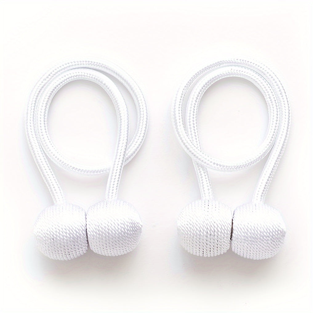 Magnetic Bathroom Shower Curtain Hooks 2 Pack for Easy Installation